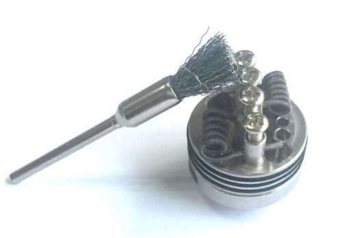 Mini Wire Brush for RDA RTA cleaning with Brass bristles drill grinder by CVSvape