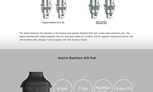 ASPIRE Nautilus AIO 4.5ml Pod replacement Pods