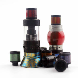 510 Drip Tip Black & Colourful Epoxy Resin Delrin Design by CVSvape