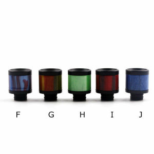 510 Drip Tip Black & Colourful Epoxy Resin Delrin Design by CVSvape