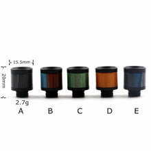 510 Drip Tip Black & Colourful Epoxy Resin Delrin Design by CVSvape