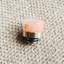 510 Resin Drip Tip wide bore mouthpieces luxurious Gold flake Design by CVSvape