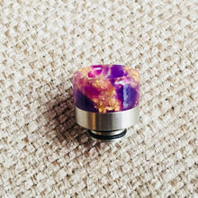 510 Resin Drip Tip wide bore mouthpieces luxurious Gold flake Design by CVSvape