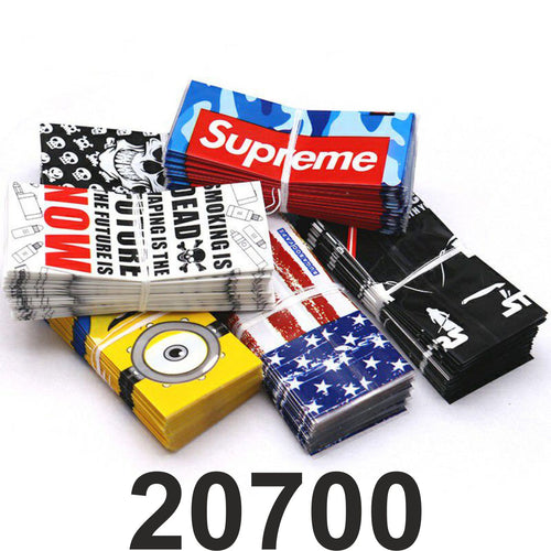 20700 Battery wrap cover assorted designs replacement PVC by CVSvape