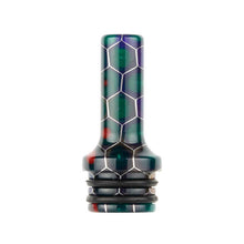 510 Drip Tip Tall Slender thin honeycomb resin design by CVSvape