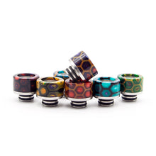 510 Drip Tip Stainless Steel & Resin Cobra Snake skin by CVSvape Colourful Delrin by CVSvape