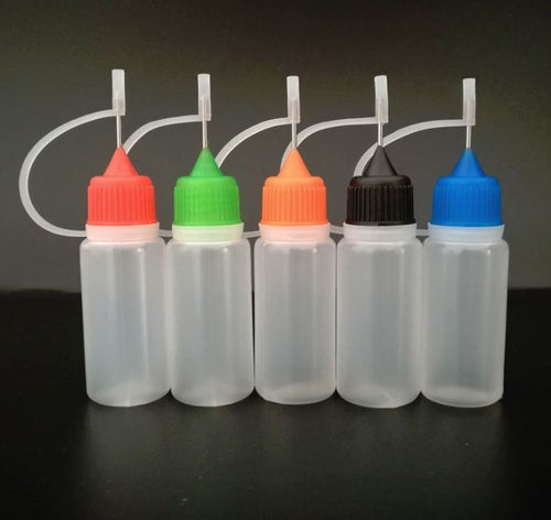 Coloured 10ml E-juice E Dripper bottle liquid Aromatherapy Empty - UK SELLER