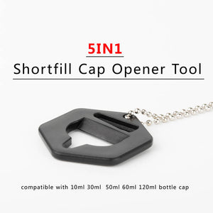 Shortfill Bottle Opener Vape Liquid 5 in 1 easy use tool by CVSvape