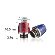 510 Drip Tip Tapered Colourful Resin & Stainless by CVSvape