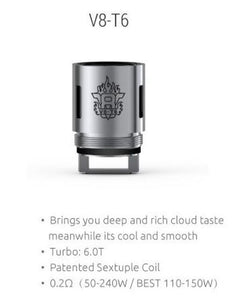 Smok V8 -T6 spare replacement coils for Smok Big Beast TFV8 Tank