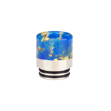 810 Resin Drip Tip mouthpiece luxurious Gold flake Design Resin & Steel by CVSvape